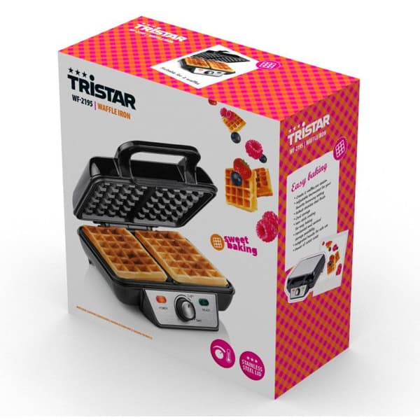Tristar Gauffrier 1000w - WF-2195 Sort