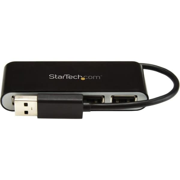 USB 2.0 Hub - STARTECH.COM - ST4200MINI2 - 4 porte - Indbygget kabel - Kompakt og let