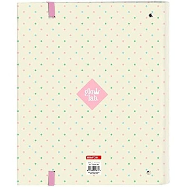 Binder - GLOWLAB - Magic Flow - 4 ringe á 35 cm - 100 A4 ark - Beige beige