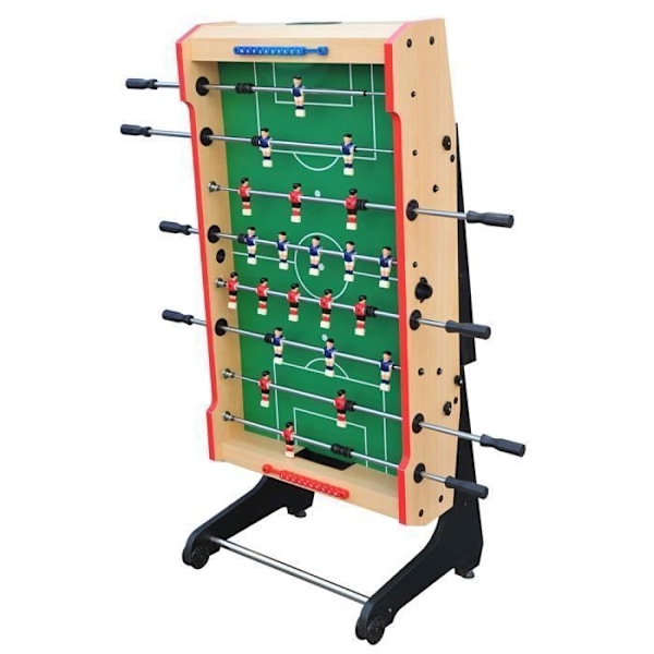 DEVESSPORT Fällbart Bordfotboll för Vuxna. MDF, Returboll. Kompakt. Kromade Stänger. Från 14 År.