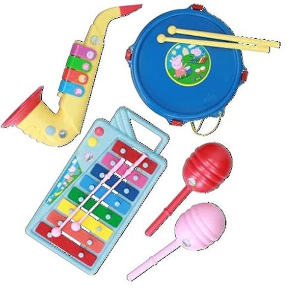Musiikkiyhtye - REIG - 2324 - 8 nuotin ksylofoni - Rumpu - Saksofoni ja Maracas Färger