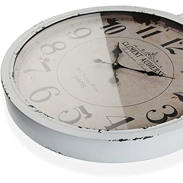 Väggklocka - VERSA - Rustik - 48 cm - Metall - Inredning Färg