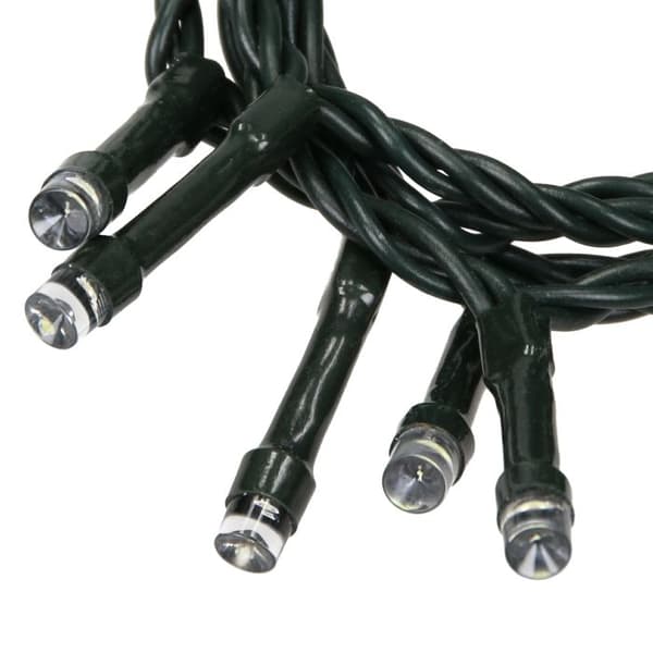Lysende guirlande - Hvid - 400 LED - Elektrisk - 11 meter - Julepynt Vit kyla