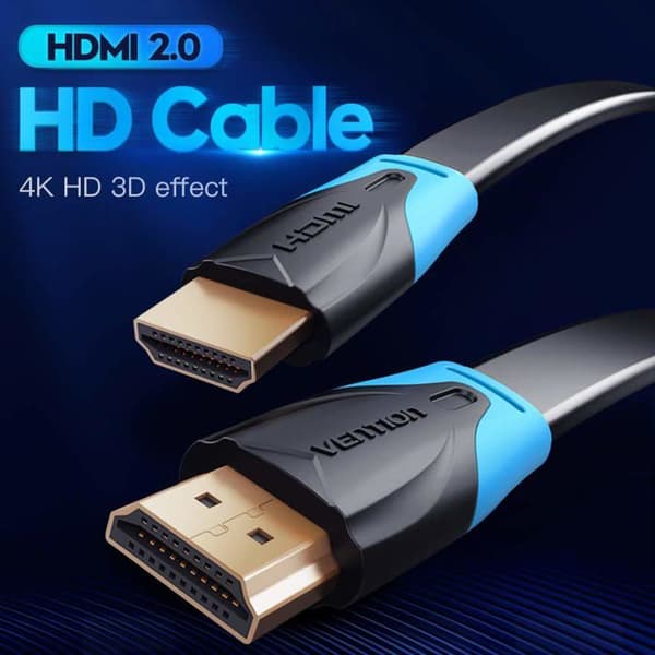 HDMI-kabel - Vention - 3 m - 18 Gbps - Han til han - Multifarvet - Multimedia-forbindelse - Computerkompatibel - Rund