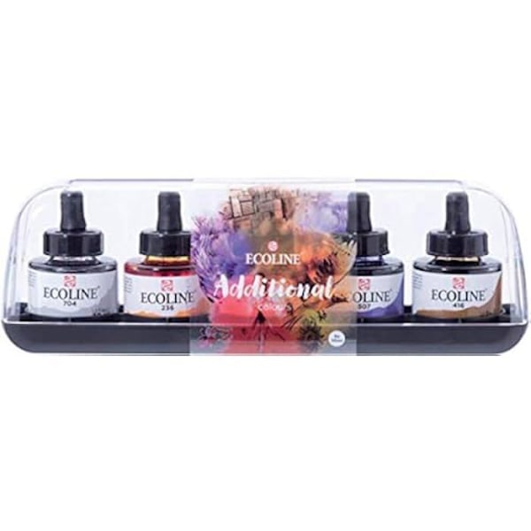 Akvarellfärger - TALENS - Ecoline - Set om 3 - Flerfärgad - 30 ml mångfärgad