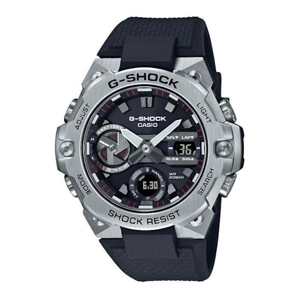 CASIO herrklocka GST-B400-1AER Kvarts analog digital svart plastrem Svart