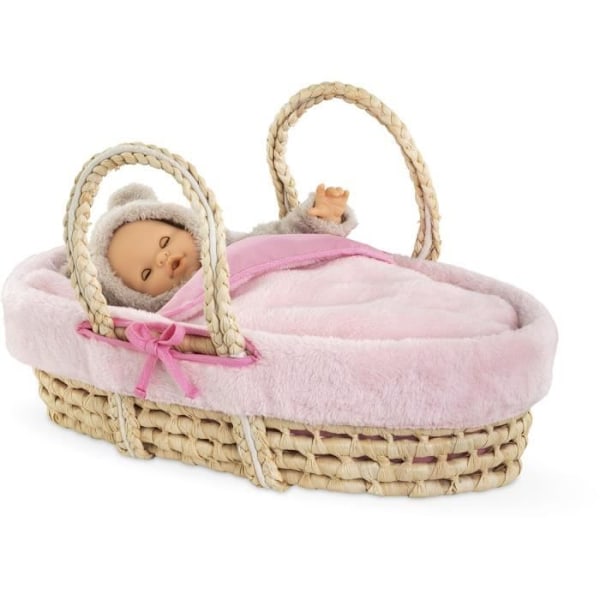 Vauvan tarvikkeet - COROLLE - Pehmopäiväkorin setti vaaleanpunaisena - 36 ja 42 cm vaunuille - alkaen 3 vuotta Rosa