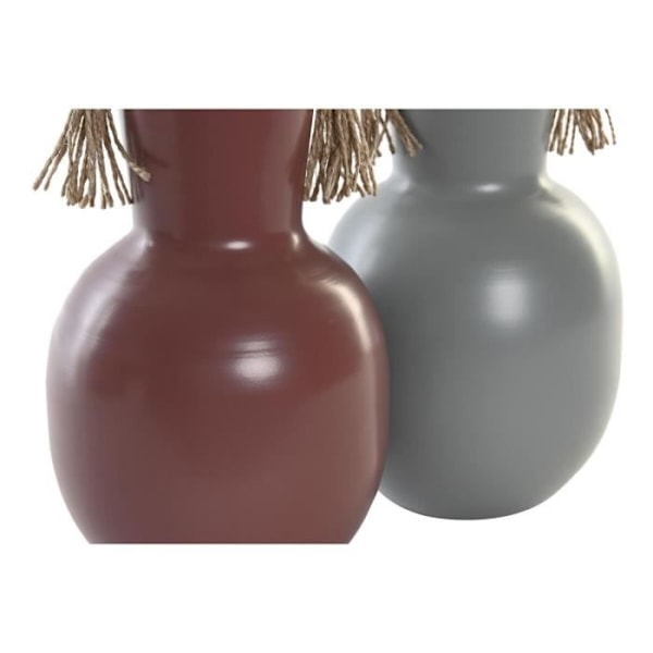 grå vas, boho design terrakotta 24 cm