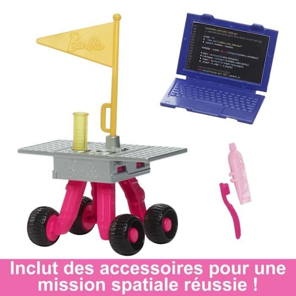 Coffret Barbie Astronaut - Mattel - 65-årsjubileum - 10 tillbehör - Flerfärgad - Från 3 år och uppåt Flerfärgad