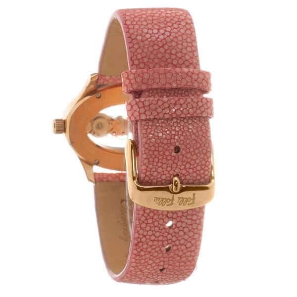 Kvinnoarmbandsur - Folli Follie - WF1R016SSK - Ø 40 mm - Läder - Kvarts Rosa