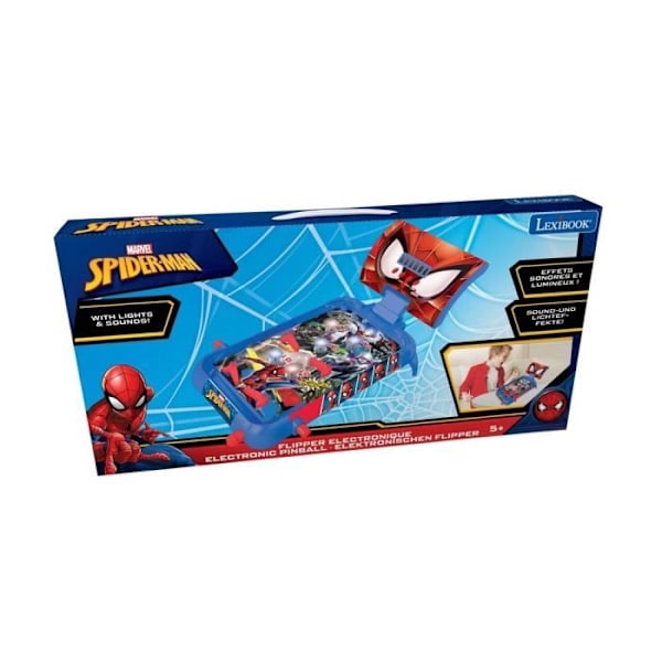 Spider-Man elektroninen flipperi - LEXIBOOK - Valo- ja äänitehosteet Blå