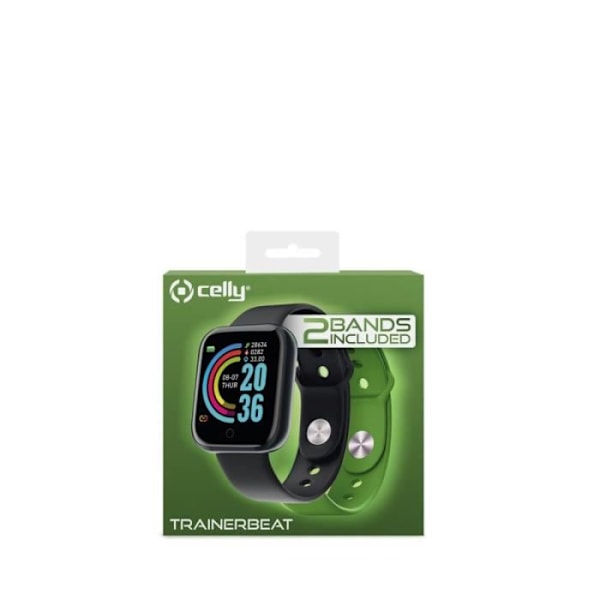 Celly TRAINERBEATGN Smart Watch Sort Grøn