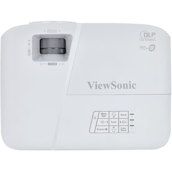 VIEWSONIC PA503W HD 720p -projektori - 3600 ANSI-lumenia - Kevyt ja kannettava - Valkoinen