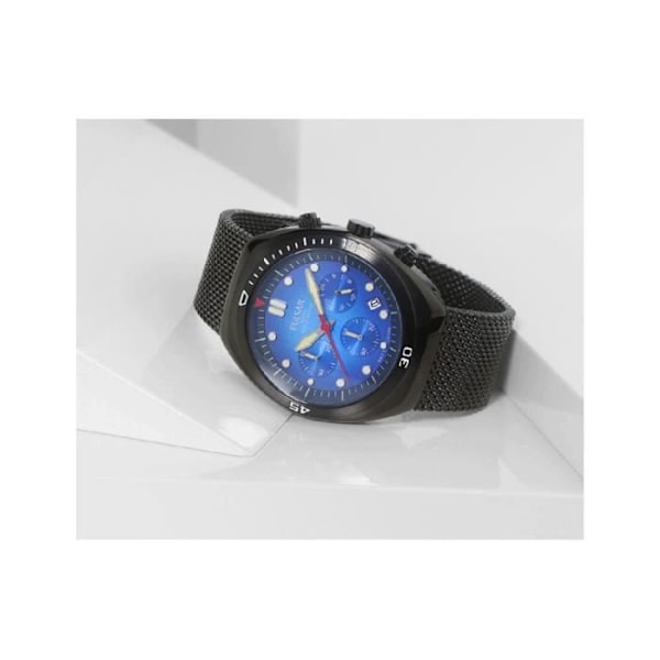 Kello - Pulsar - PT3951X2 - 42mm - Musta nahka - 10 ATM vedenpitävyys Sort, blå