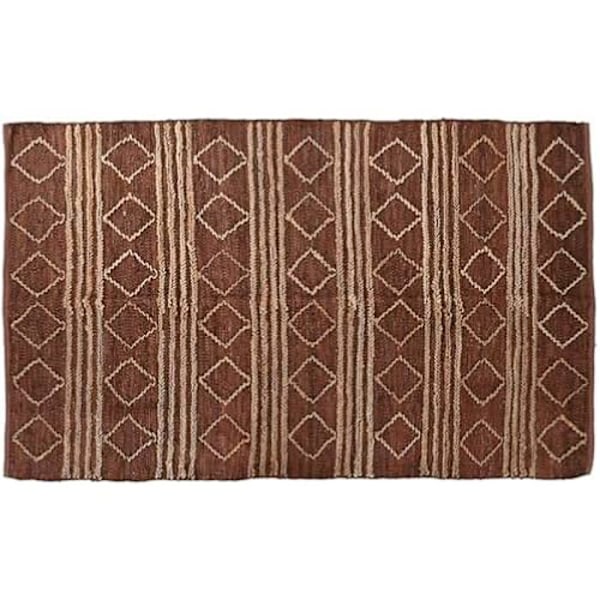 Tæppe - HOME ESPRIT - Rhombos - Brun - 160 x 230 cm - Indendørs Flerfärgad
