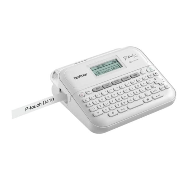 Termisk printer - Brother - PT-D410 - Hvid - 20 mm/sec - Kablet