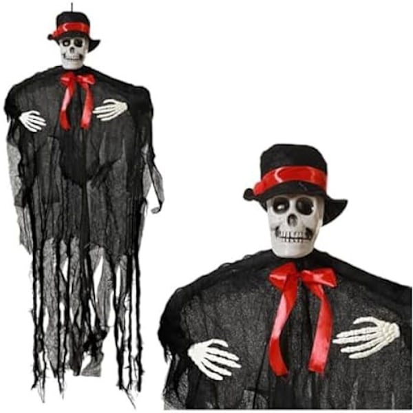 Juhlasisustus - BigBuy Home - Halloween luuranko - 95 x 75 cm - Monivärinen - Koristeesineitä mångfärgad