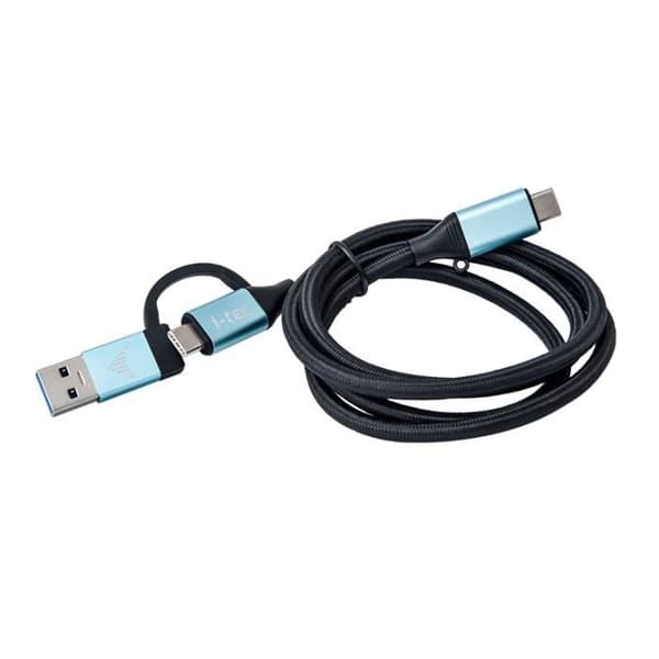 USB-C til USB-C kabel + USB-A adapter - I-TEC - 100 W - 4K