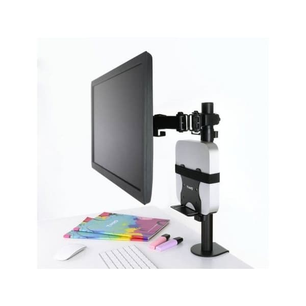 Metallic støtte til Mini PC - TooQ - TCCH0001-B - VESA kompatibel - Maksimal belastning 5 kg - Sort