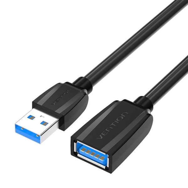 USB 3.0 forlængerkabel - VENTION - VAS-A45-B300 - 3 m - Han til Hun - Hurtig overførsel
