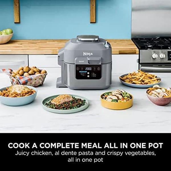 10-in-1 Multicooker - NINJA - Speedi - 5,7L - Ateriat 15 minuutissa - Öljytön ilmapaistaminen Havssalt grå