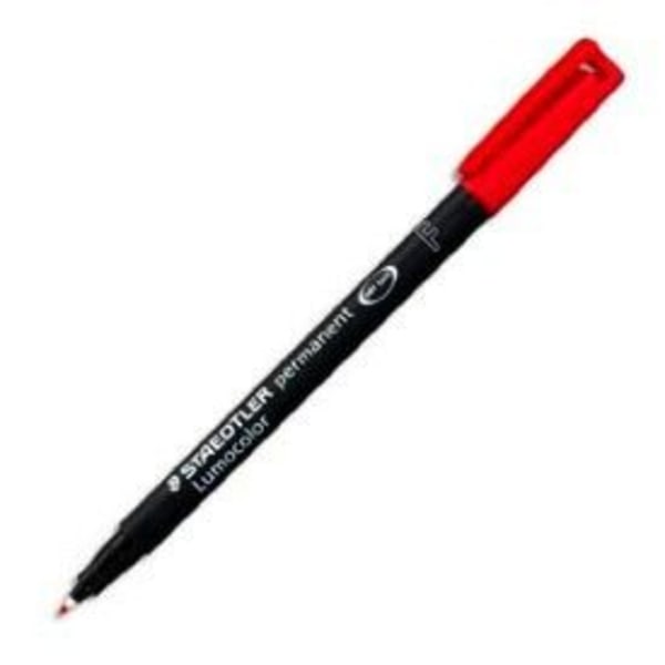 Pysyvä projektiokynä - STAEDTLER - Punainen - Hieno kärki 0,6 mm Röd