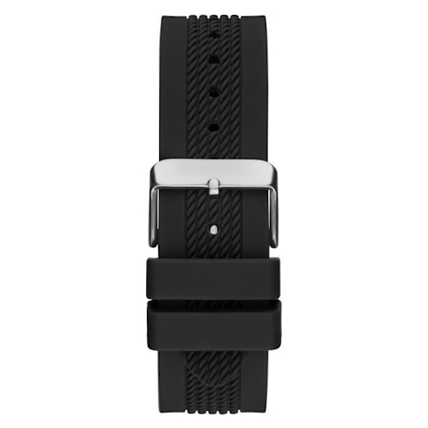 Ur - GUESS - Delta - Model GW0051G1 - Silikone - Farve Sort - Mand Svart