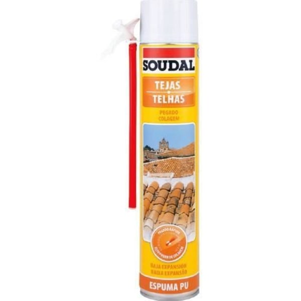 Polyuretaanivaahto - Soudal - Texas - 750ml - Jäänkestävä - Liimaa laatat nopeasti