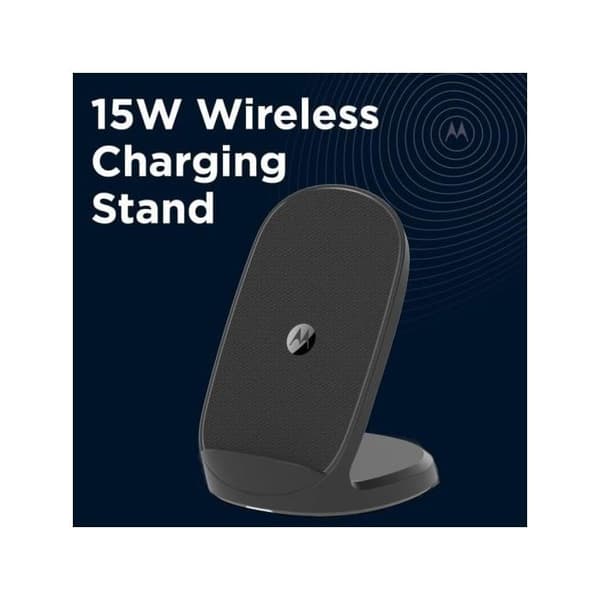 Trådløs oplader - Motorola - SJW202-EU - Sort - USB-C - 15 W hurtig Sort