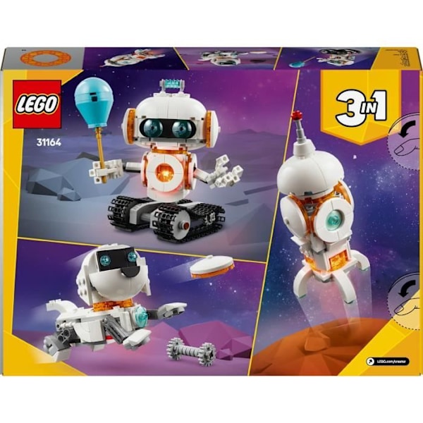 LEGO Creator 31164 3-i-1 rumrobot - byggespil for drenge fra 8 år og opefter Flerfärgad