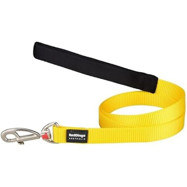 Koiran talutushihna - RED DINGO - Keltainen - Nylon - Pehmustettu kahva - Vaihdettavat pidikkeet