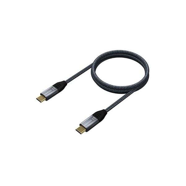 USB-C-kaapeli - AISENS - A107-0629 - 2 m - Micro USB - Uros-uros - 1000 Mbps - 60 GHz