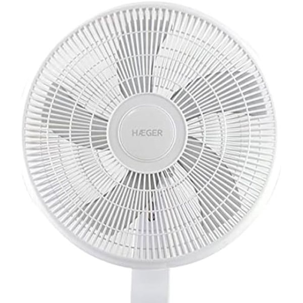 Jalustatuuletin - HAEGER - Smooth Wind -malli - 5 40 cm siivet - 45W - 90° värähtely