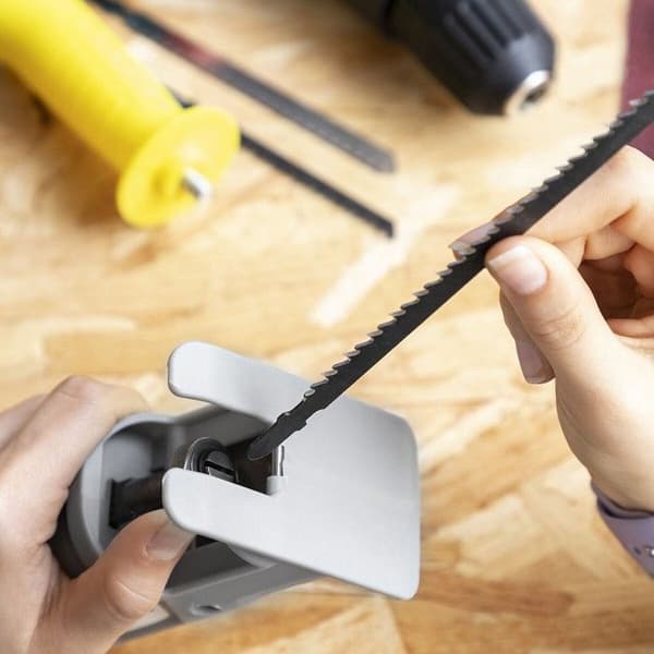 Stiksavsadapter til Jrill InnovaGoods boremaskine grå/gul