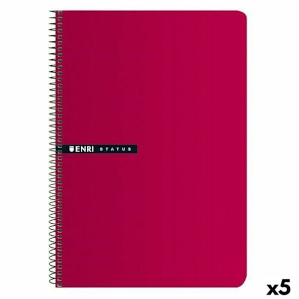 Enri Notebook - 100435746 - Notebook 70 gr Rød (5 enheder)