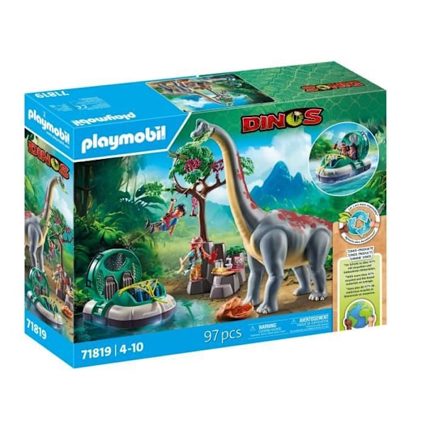 PLAYMOBIL 71819 Brachiosaurus, utforskare, luftkudde Flerfärgad