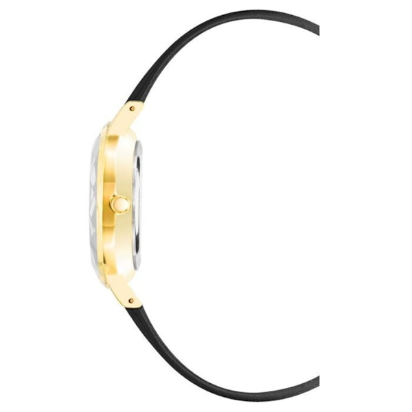 Dameur - Juicy Couture - JC1326GPBK - Sort læder - 34 mm - Kvarts svart/svart