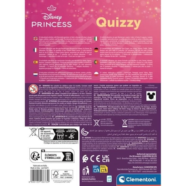 CLEMENTONI - Quizzy - Prinsessa