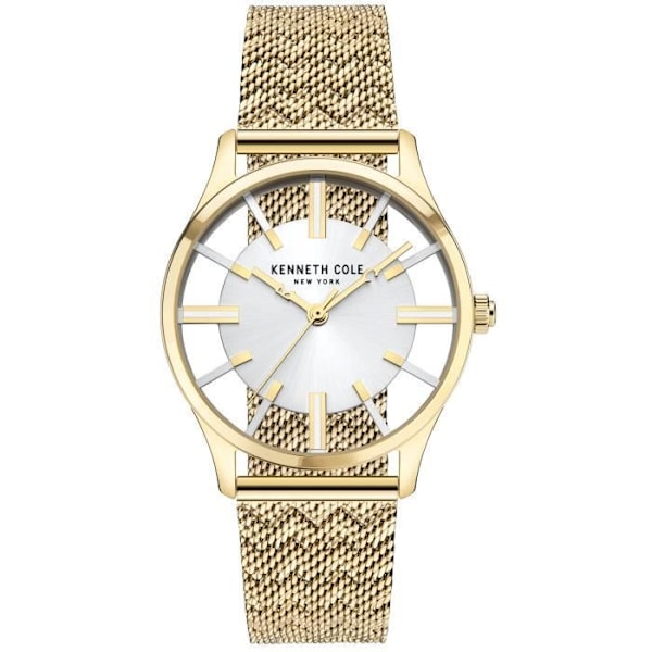 Ur - KENNETH COLE - KCWLG2124003 - Kvarts - Rustfrit stål - Milanese mesh guld Guld, klart