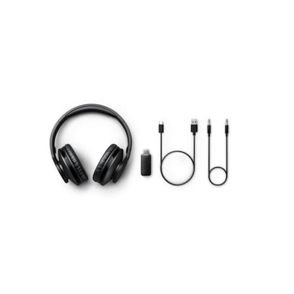 Trådløs headset - PHILIPS - TAH6206BK - Bluetooth - Aktiv støjreduktion - Sort Sort