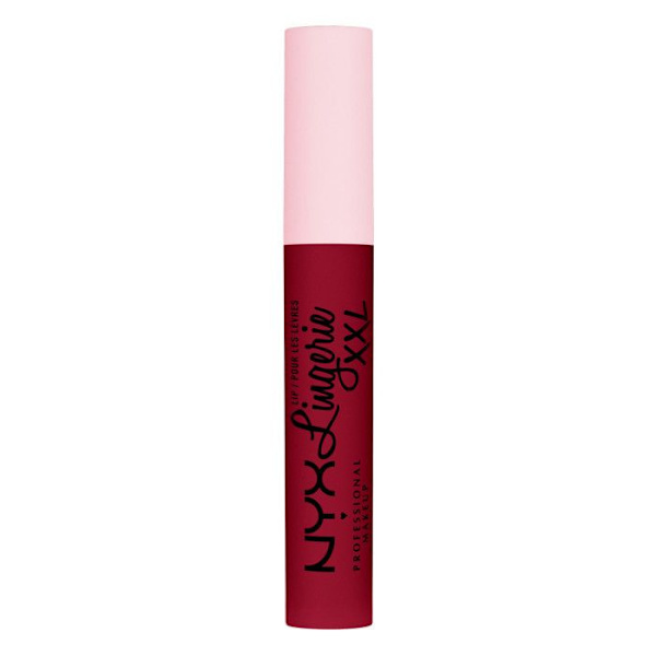 Matta nestemäinen huulipuna - NYX PROFESSIONAL MAKEUP - Huulilingerie XXL - Vegaani - Pitkäkestoinen - Väri Sizzlin' 22 syder