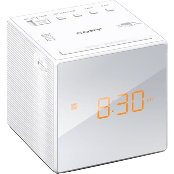 Sony ICFC1W kelloradio Hvid