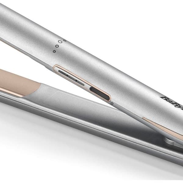 Glatter - BaByliss - ST260E - Cosmos - Hurtig og blid glatning - Elegant, let, kompakt og multispænding Grå sølv og rosa