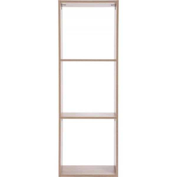 Træhylde 3 rum Mix farver naturlig 5five Beige
