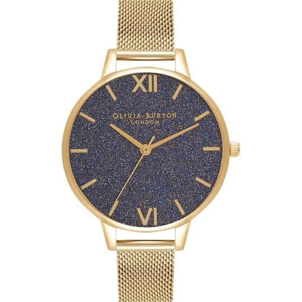 Montre dame - Olivia Burton - OB16GD75 - Læder og rustfrit stål - Urskive 34 mm - Kvartsurværk
