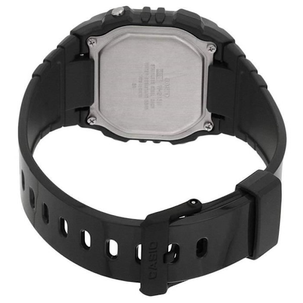 Klocka - Casio - W-215H-8A - Kvarts - Unisex - Digital - Svart Svart