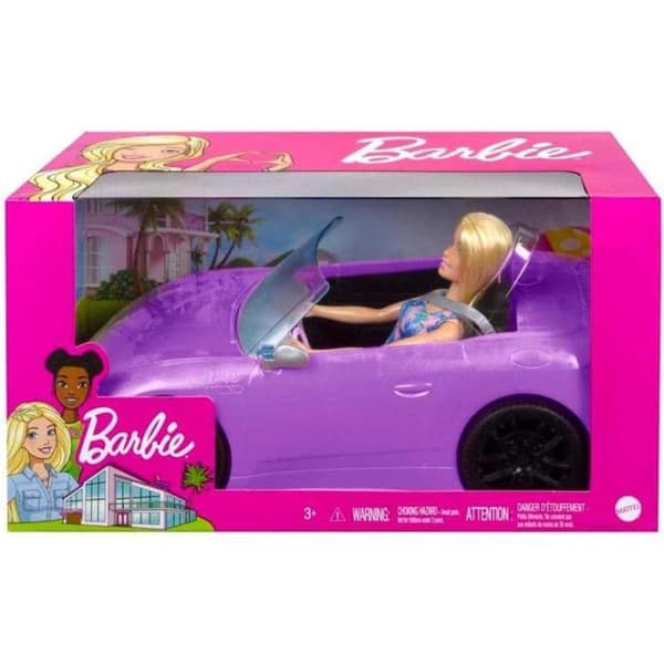 Barbie med cabriolet