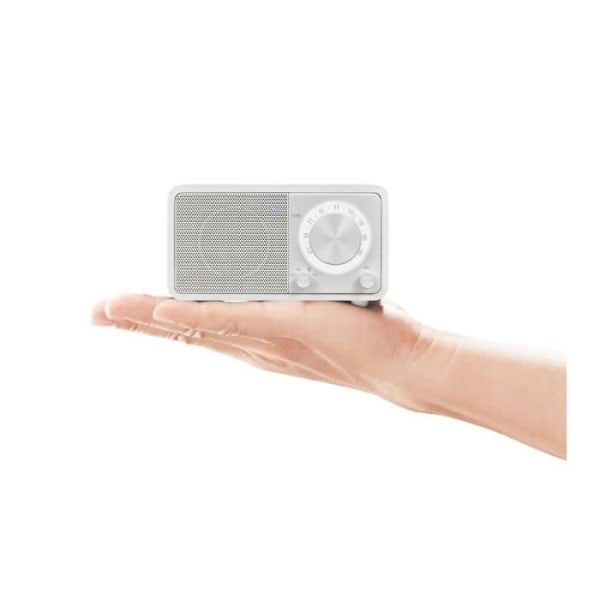 Radio Portable - SANGEAN - ÆGTE MINI (WR-7) - Bluetooth - FM - Hvidt Træhus hvid