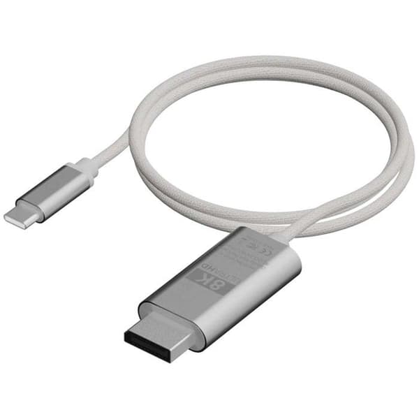 USB-C til HDMI-kabel - LINQ - ProCable - 8K Ultra HD - 2 meter - Lys grå Lys grå