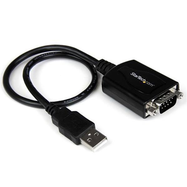 Kabeladapter - StarTech - USB til DB9 RS232 seriel - 30 cm - COM-port hukommelse - Sort